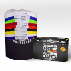 BoldtBags Lock Top 30 Gallon Full Mesh Stackers 8 Bag Kit